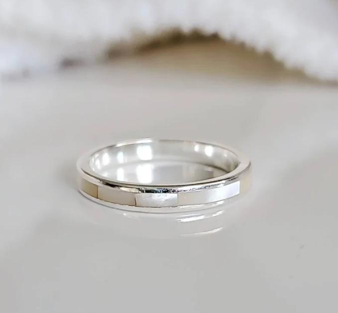 A beautifully crafted sterling silver jewelry ring, made to perfection.