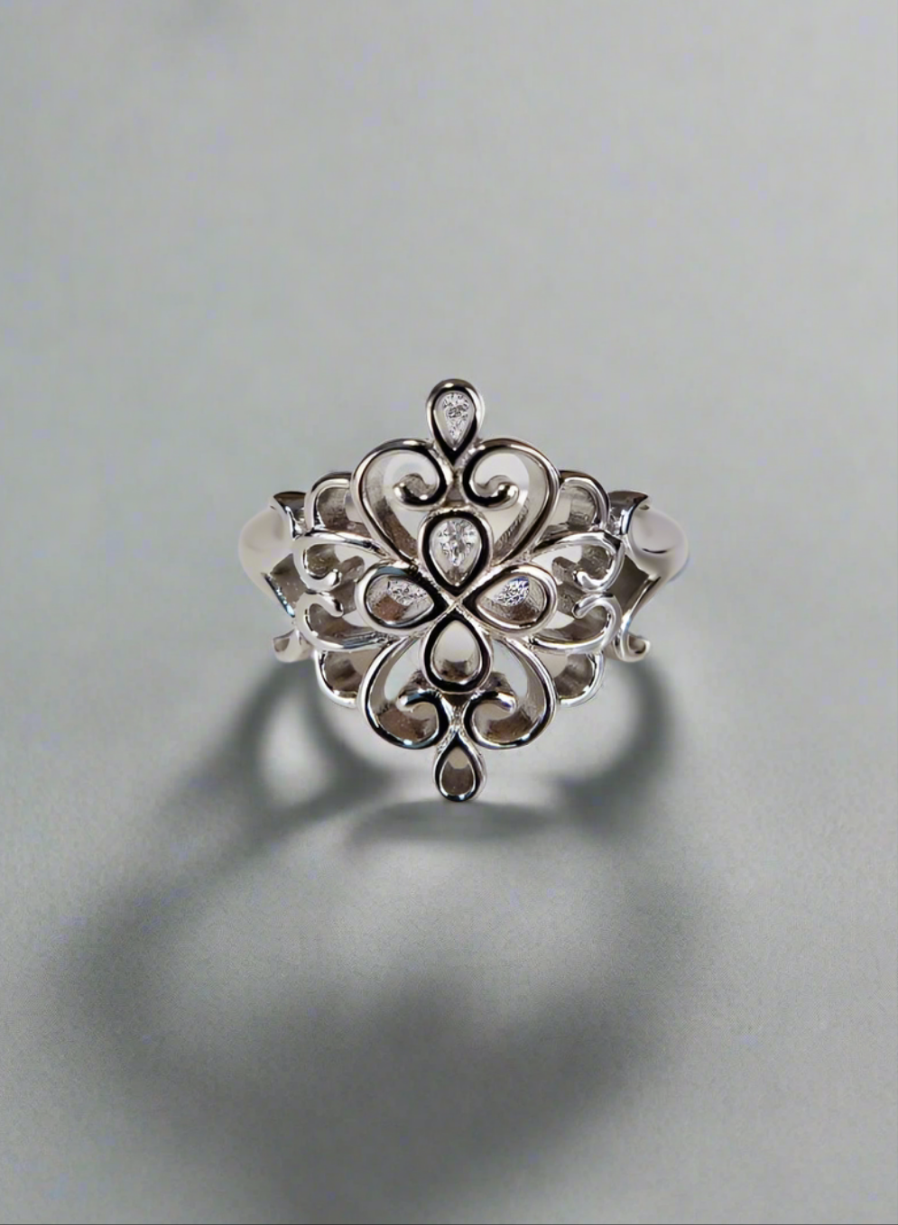 Sterling Silver Filigree Band Ring