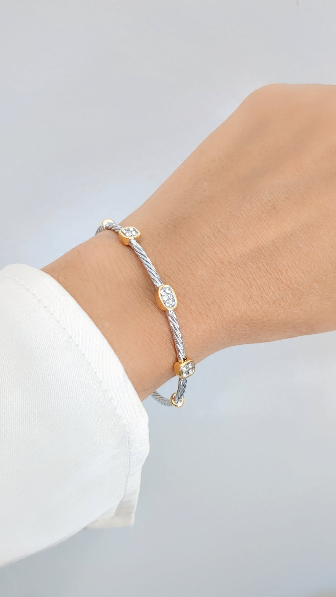 Dainty Cable Bracelet Bangle