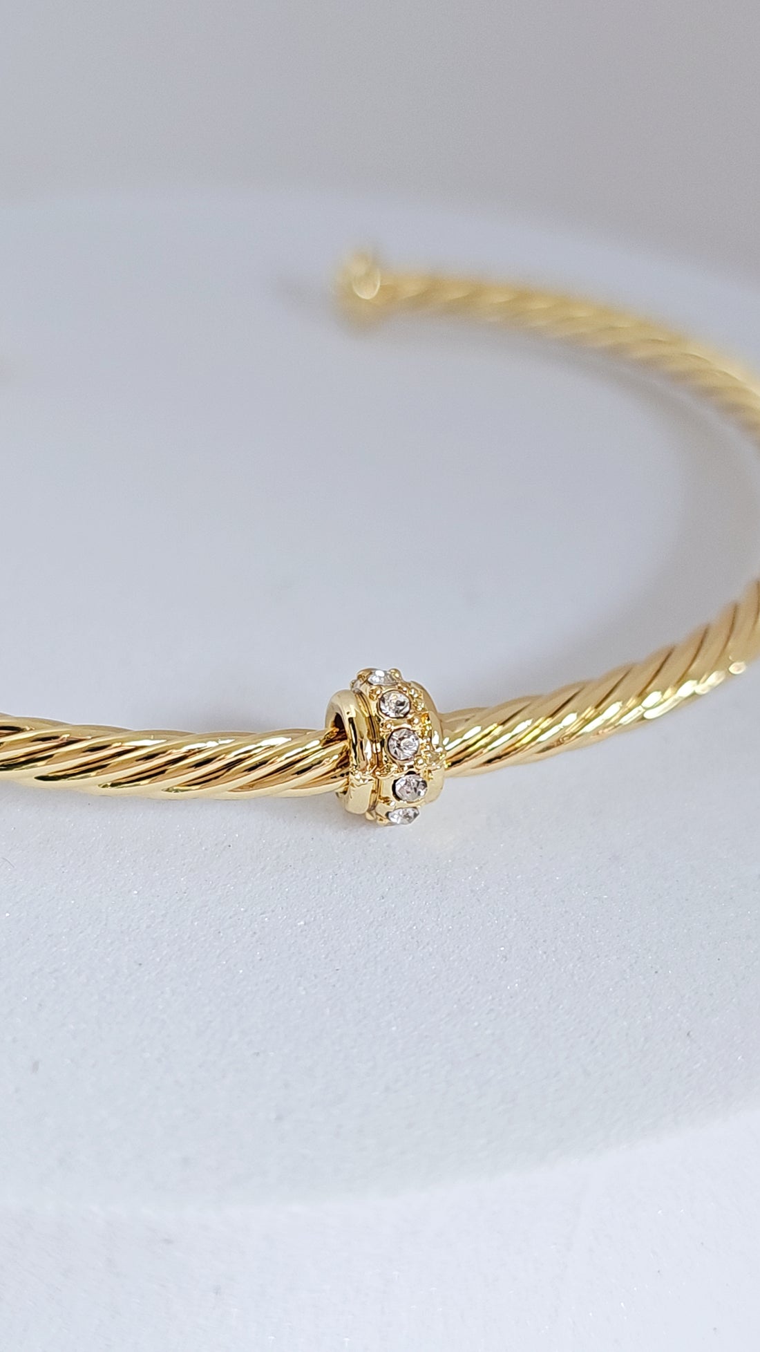 Dainty Cable Bangle Gold or Silver