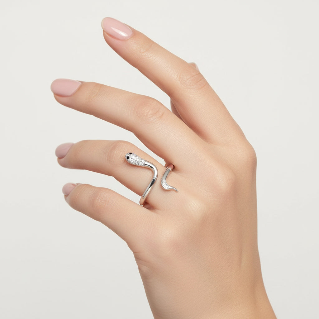Sterling Silver Snake Ring