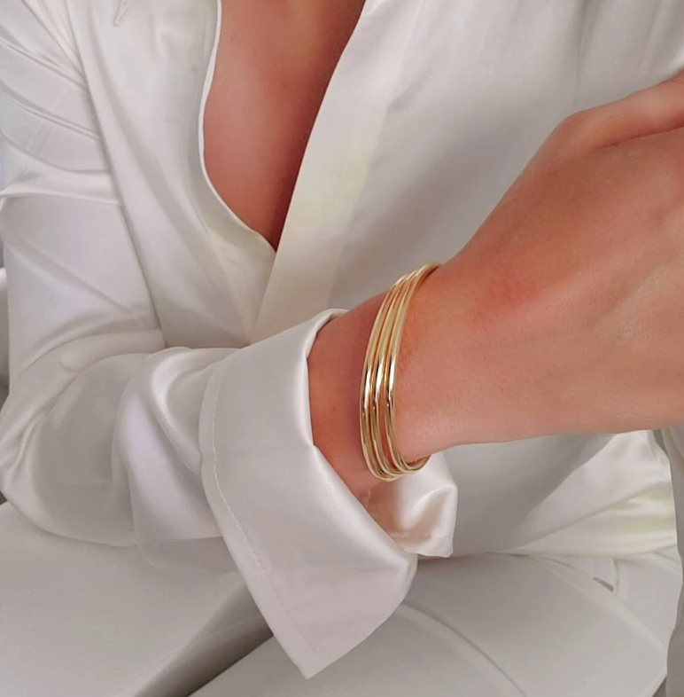 18K Gold Filled Bangle Bracelet