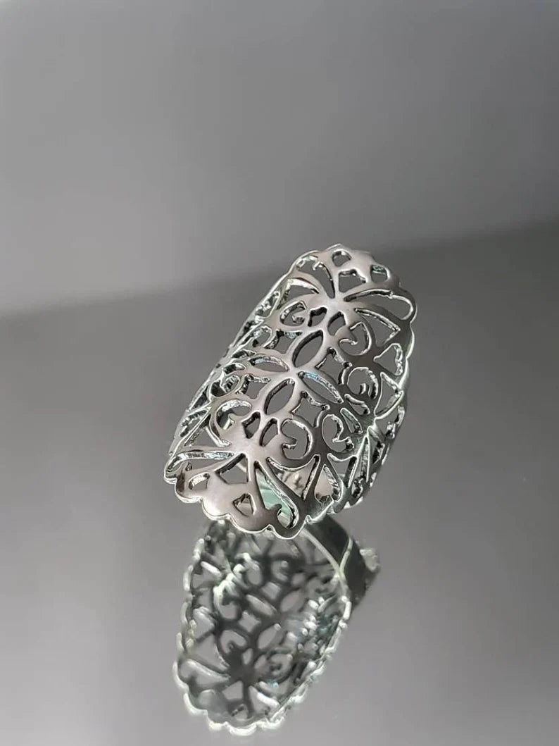 Sterling Silver Shield Ring