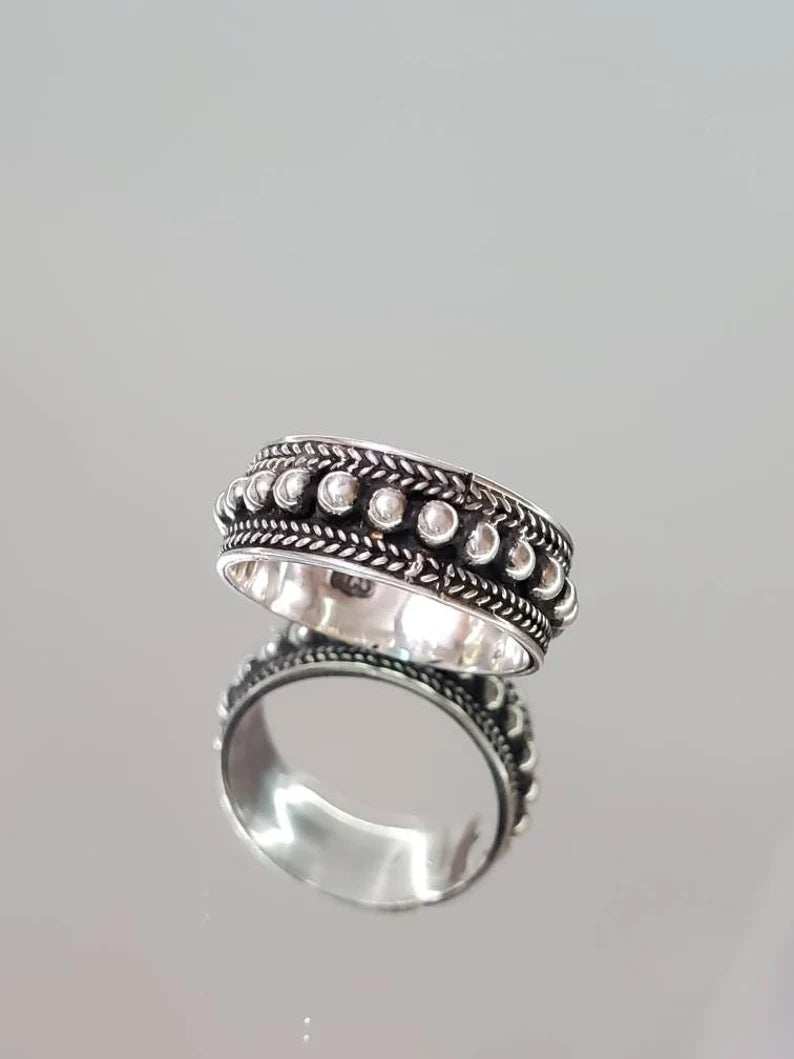 Boho Chic Bali Sterling Silver Ring