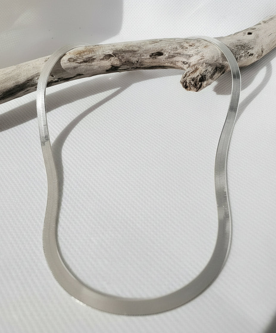 Sterling Silver 925 Herringbone Snake Chain