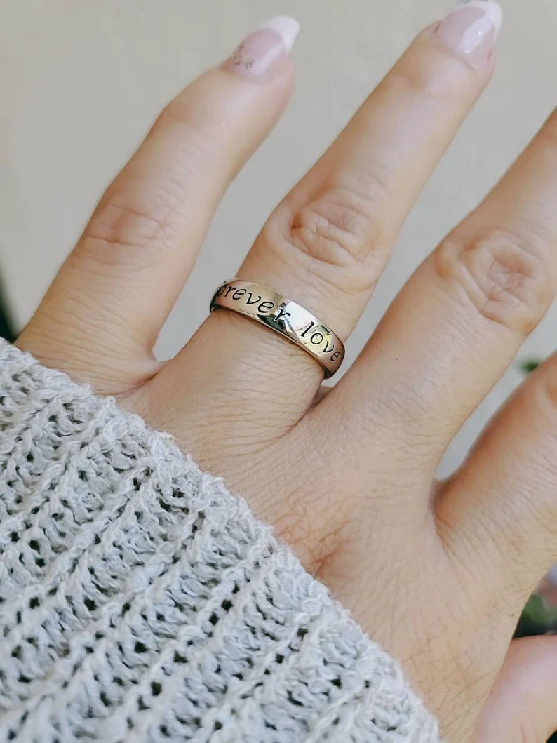 Forever Love Sterling Silver Ring