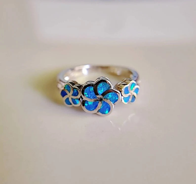 Hawaiian Blue Opal Ring