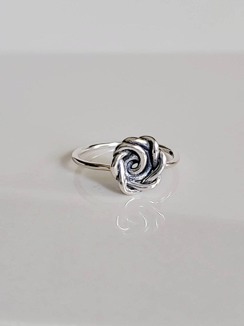 Flower Sterling Silver Statement Ring