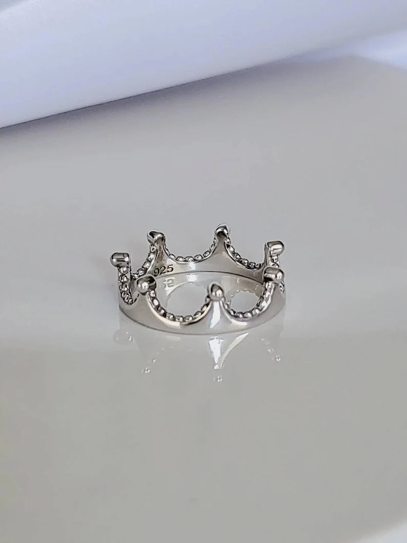 Crown Sterling Silver Ring