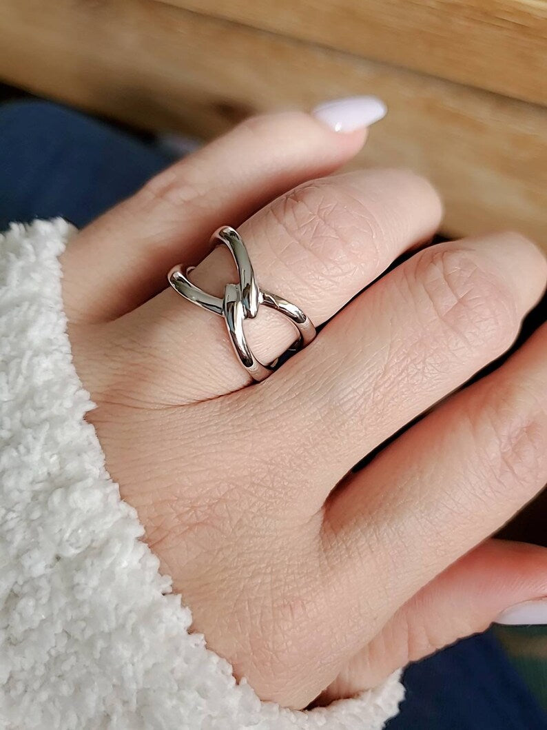 Sterling Silver Statement Knot Ring