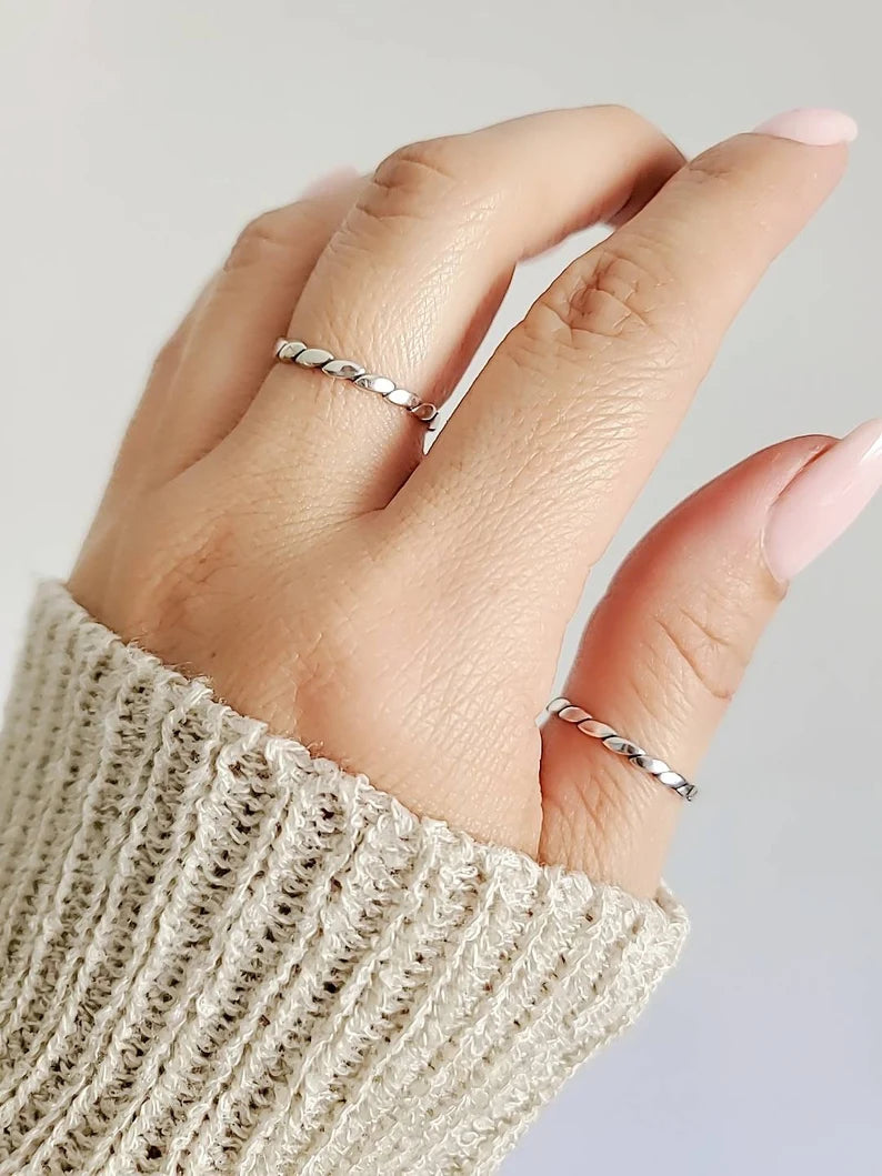 Sterling Silver Simple Stack Ring