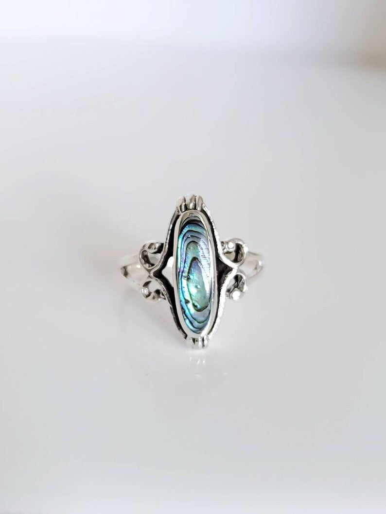 Abalone Sterling Silver Ring