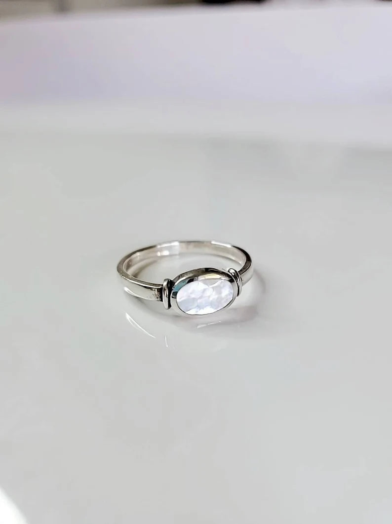 Mother of Pearl Sterling Silver Ring