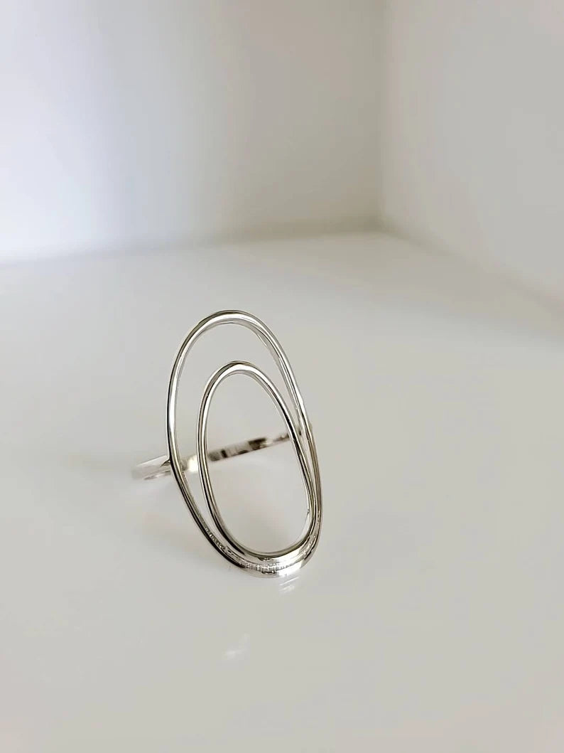 Halo Sterling Silver Women Ring