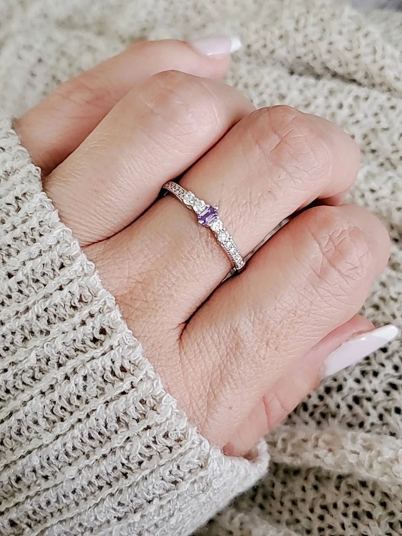 Amethyst Sterling Silver Ring