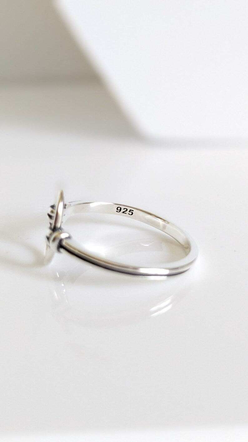 Sterling Silver Open Circle Ring