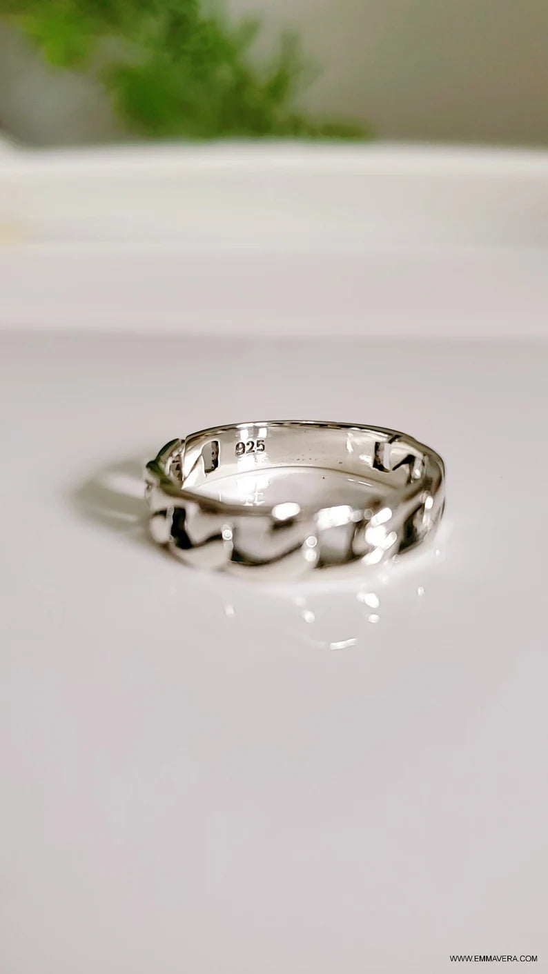 Chain Sterling Silver Ring