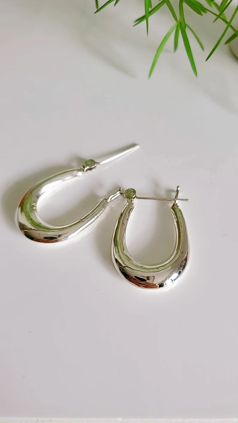 Hoop Sterling Silver Earrings for Women