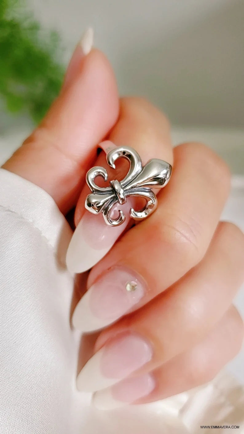 Fleur De Lis Sterling Silver Ring