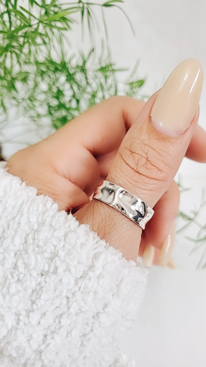 Sterling Silver Unique Style Thumb Band Ring