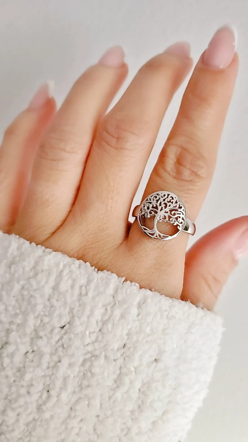 Sterling Silver Tree Of Life Ring