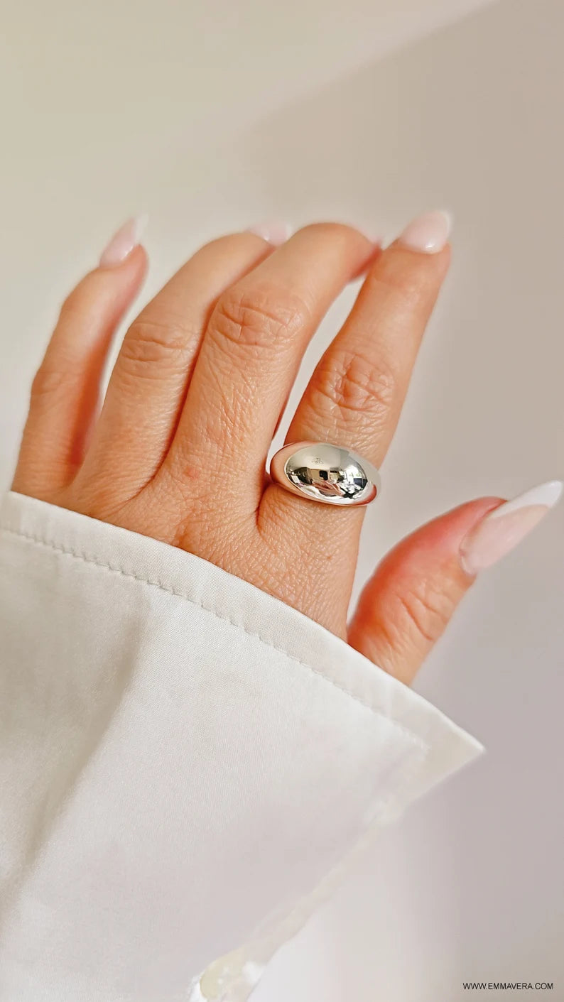 Sterling Silver Dome Ring