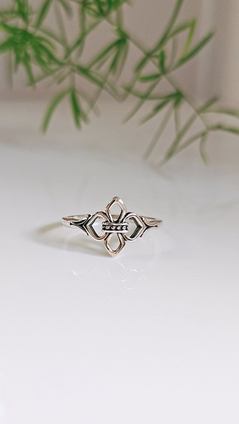 Flower of Lily Sterling Silver Ring