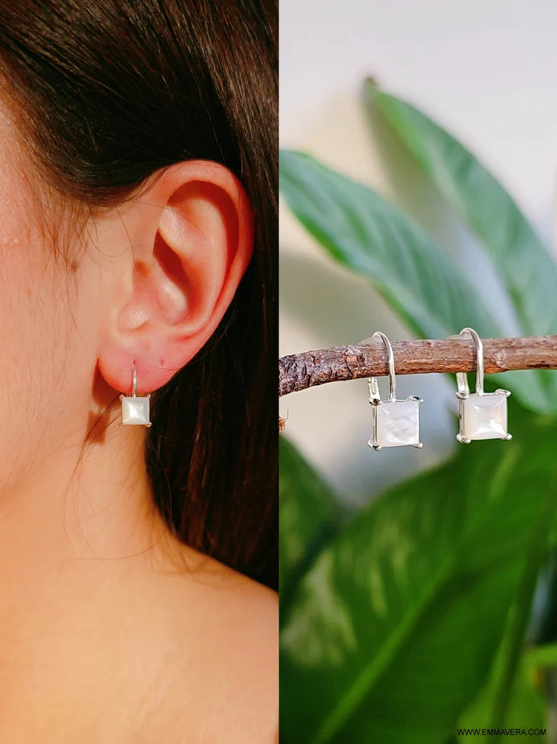 Mother of Pearl Dangling Earrings