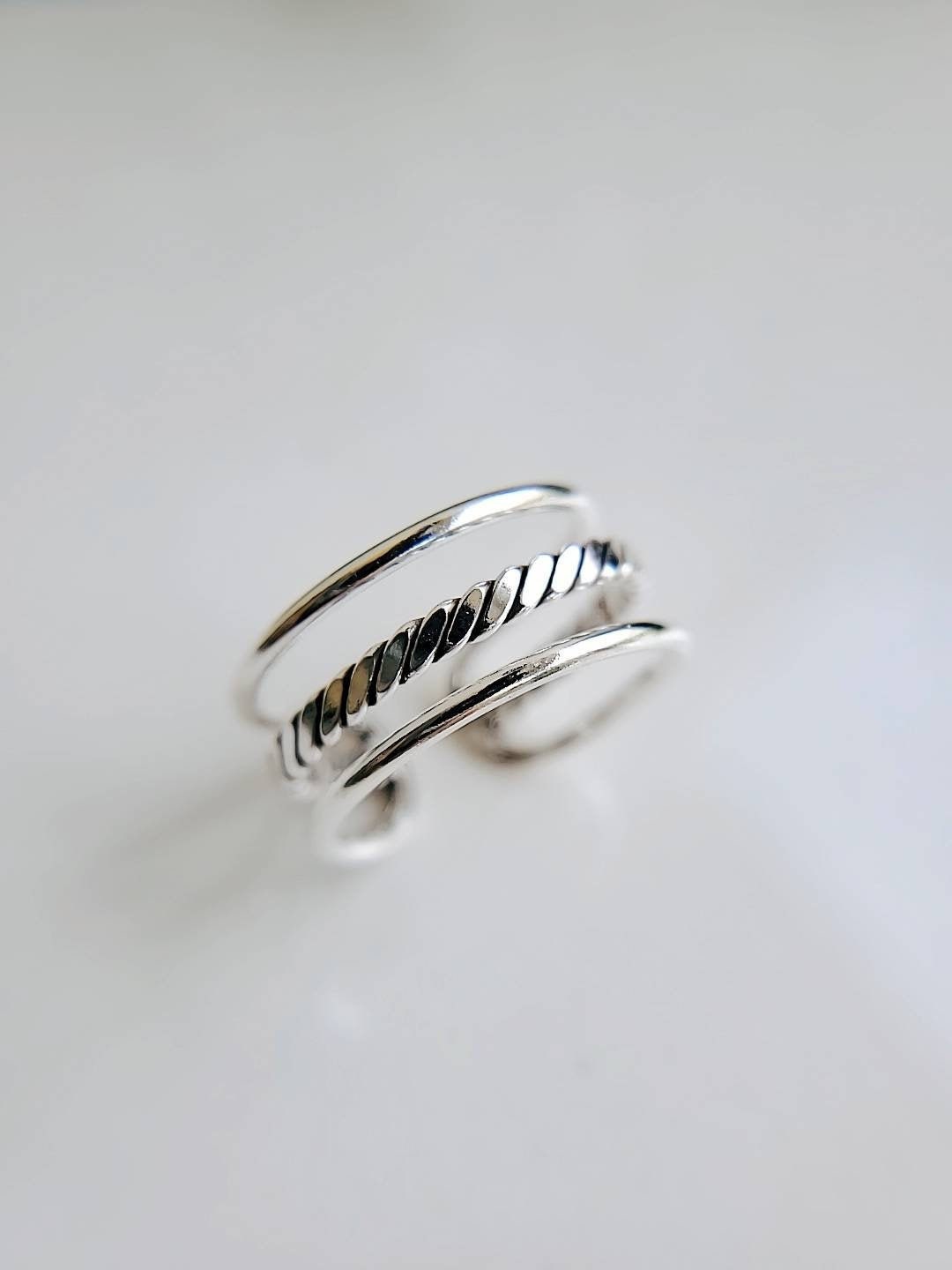 Adjustable Triple Band Ring