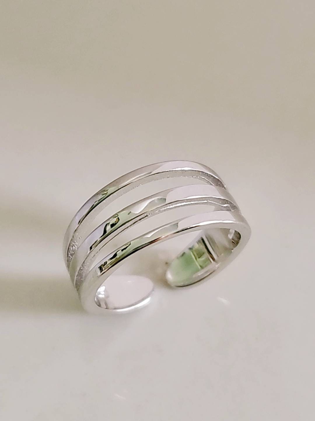 Triple Band Sterling Silver Toe Ring