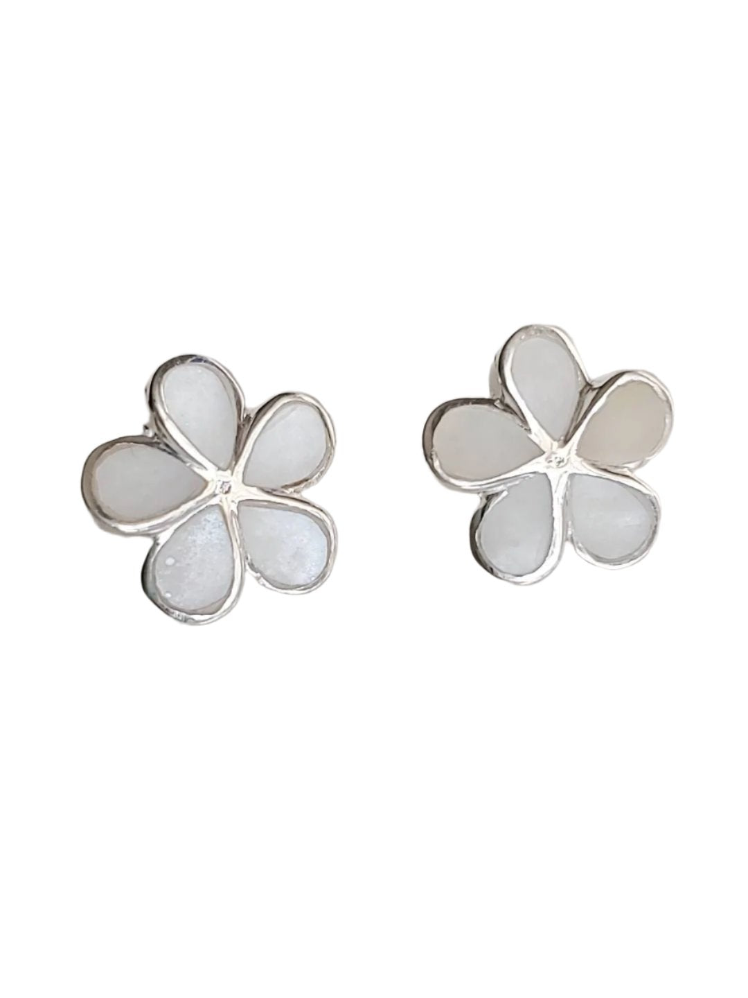 Mother of Pearl Flower Earrings