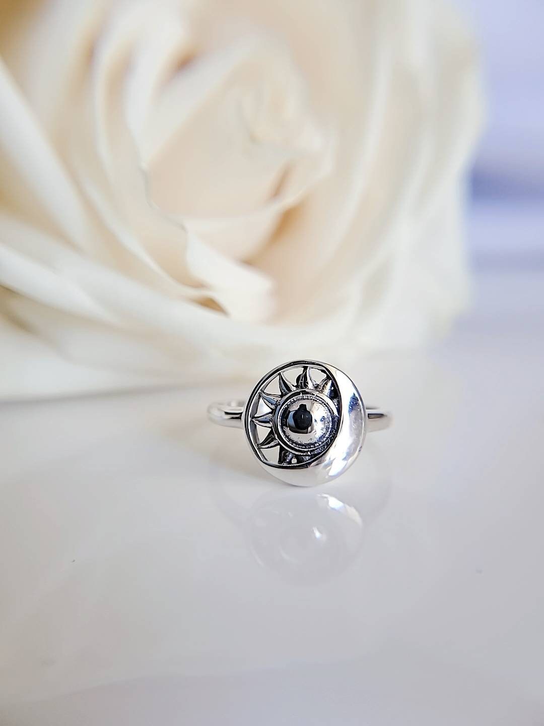 Moon and Sun Bohemian Ring