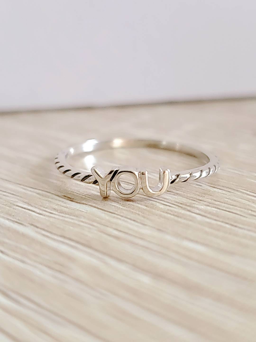 "You" Sterling Silver Ring