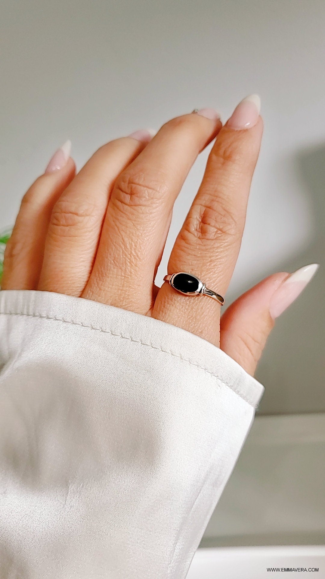 Beautiful Onyx Sterling Silver Ring