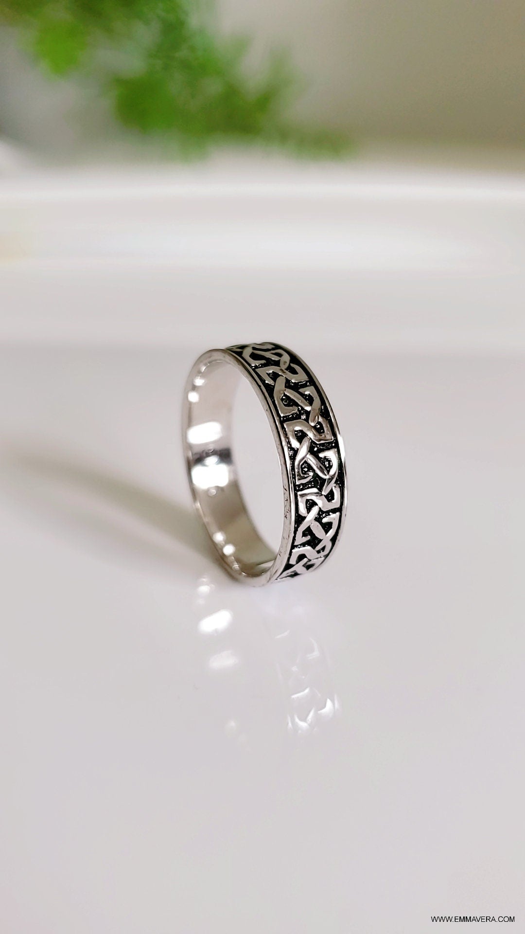 Eternity Celtic Sterling Silver Thumb Ring