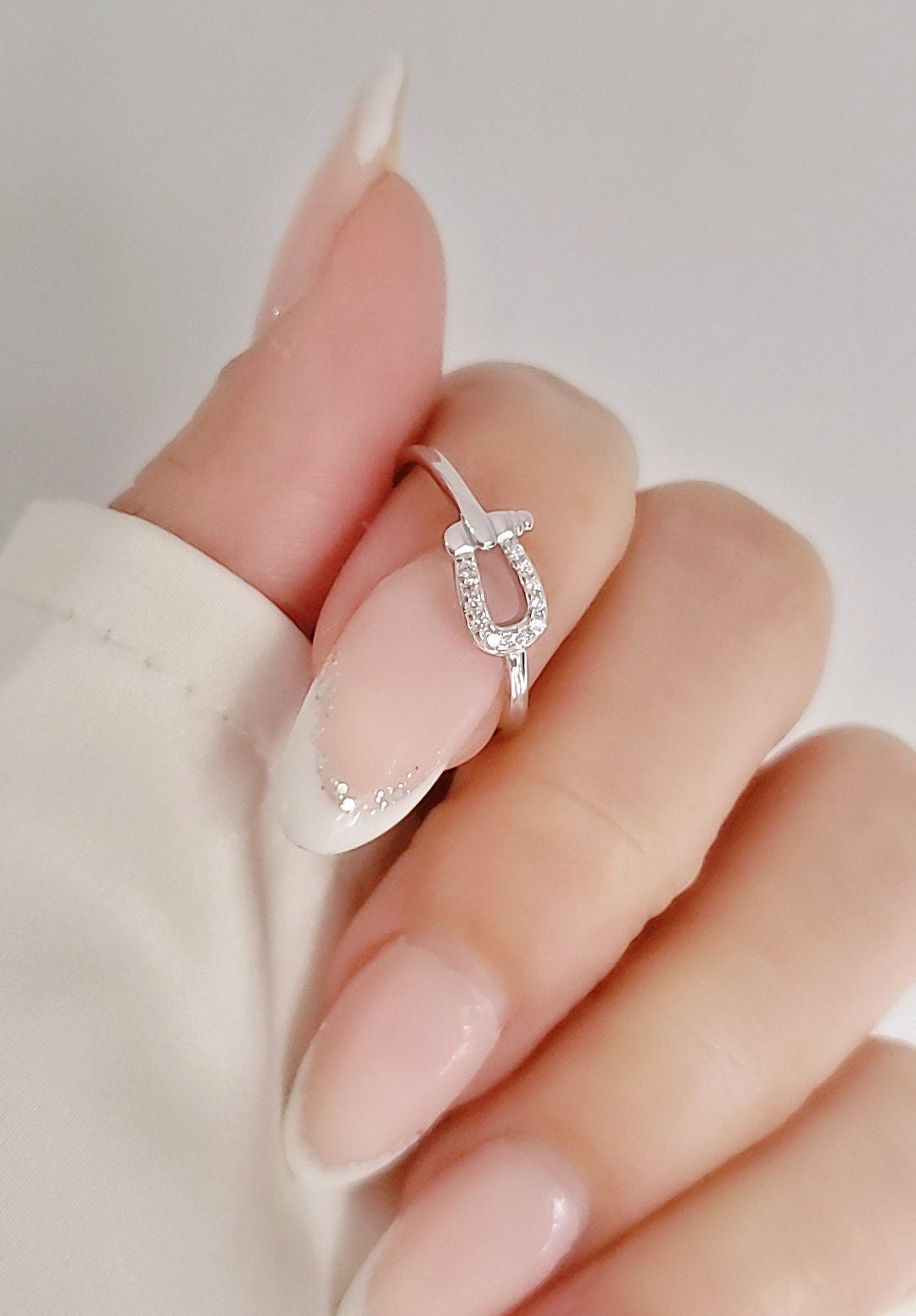 Sterling Silver Belt Buckle Ring