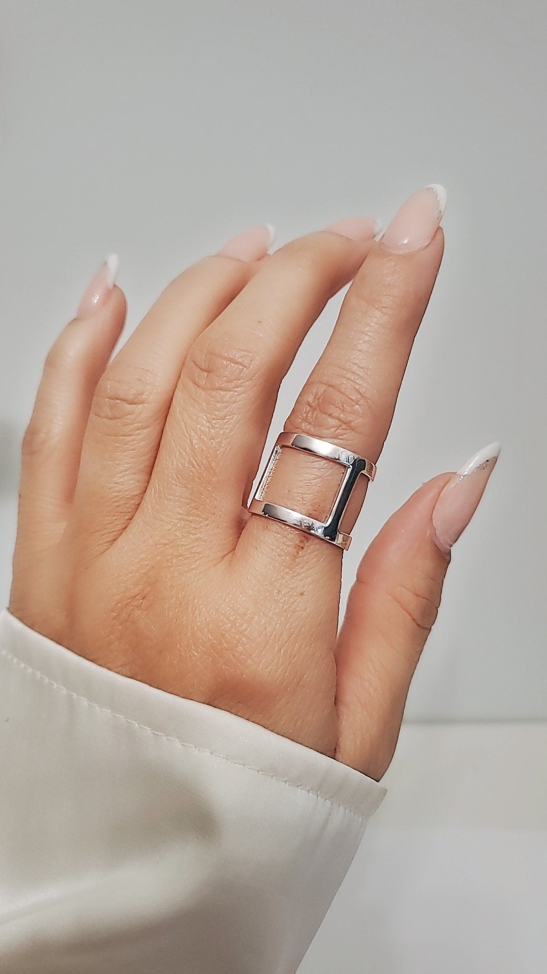 Minimalist Sterling Silver Cuff Ring