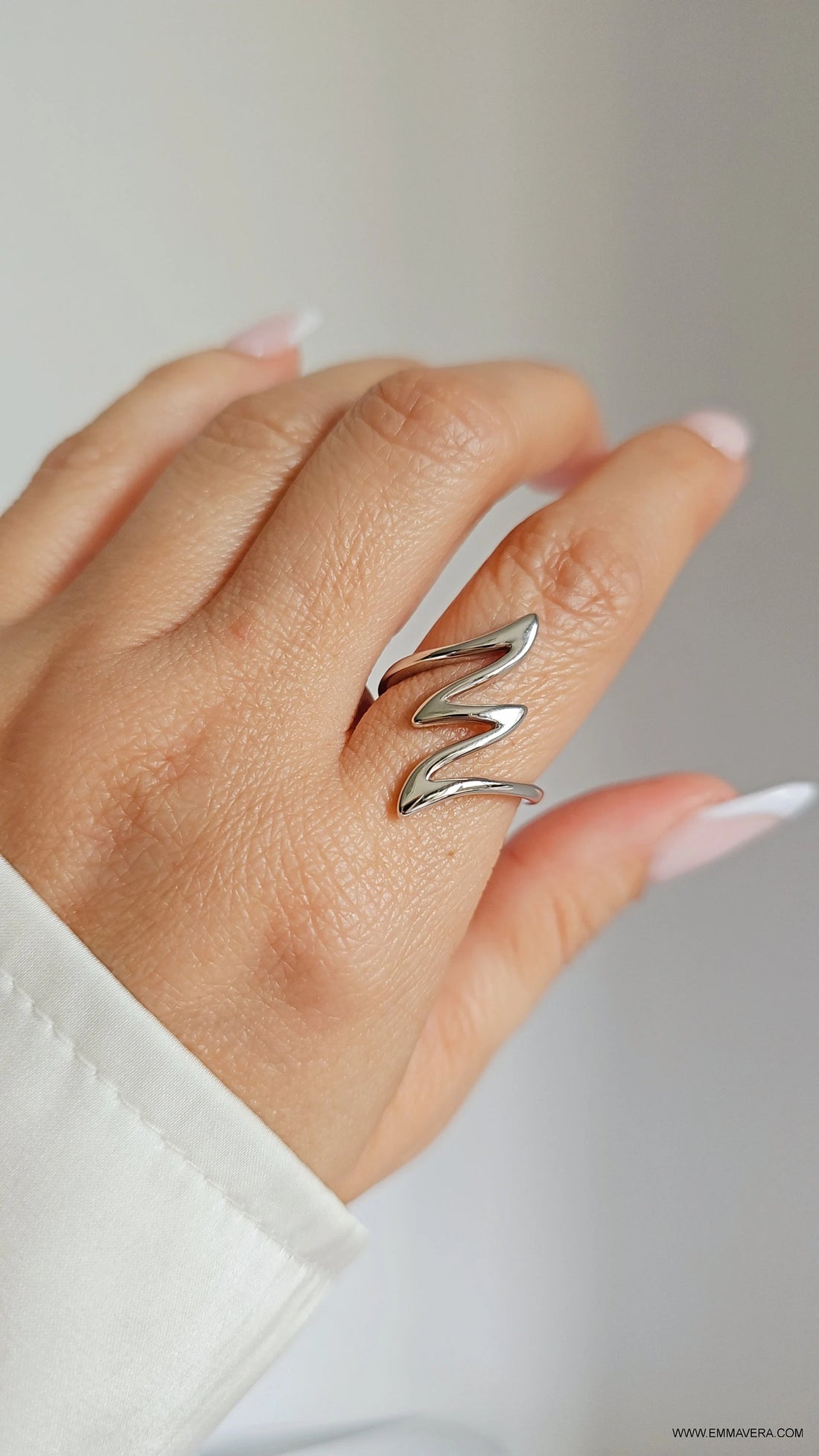 Sterling Silver Women Geometric Ring