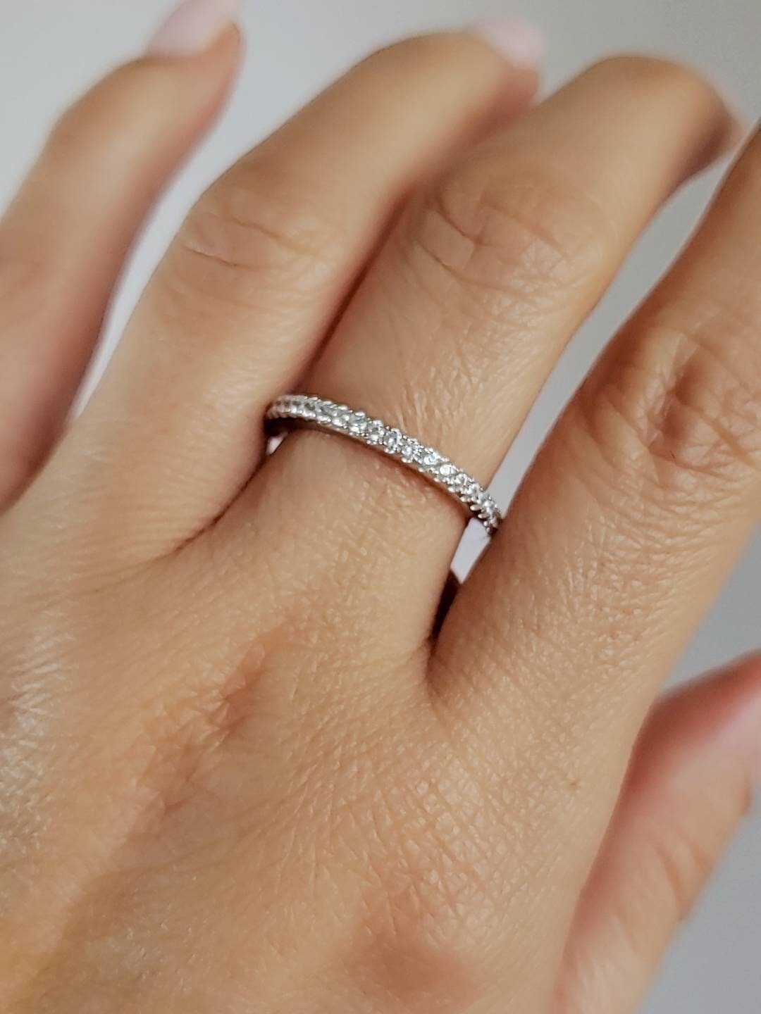 Eternity Sterling Silver Band Ring