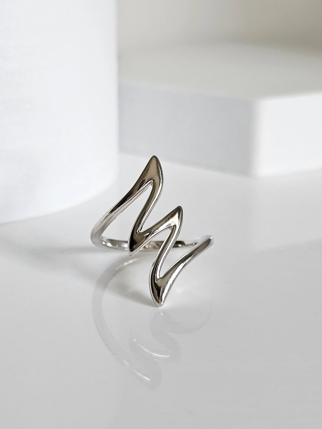 Sterling Silver Women Geometric Ring