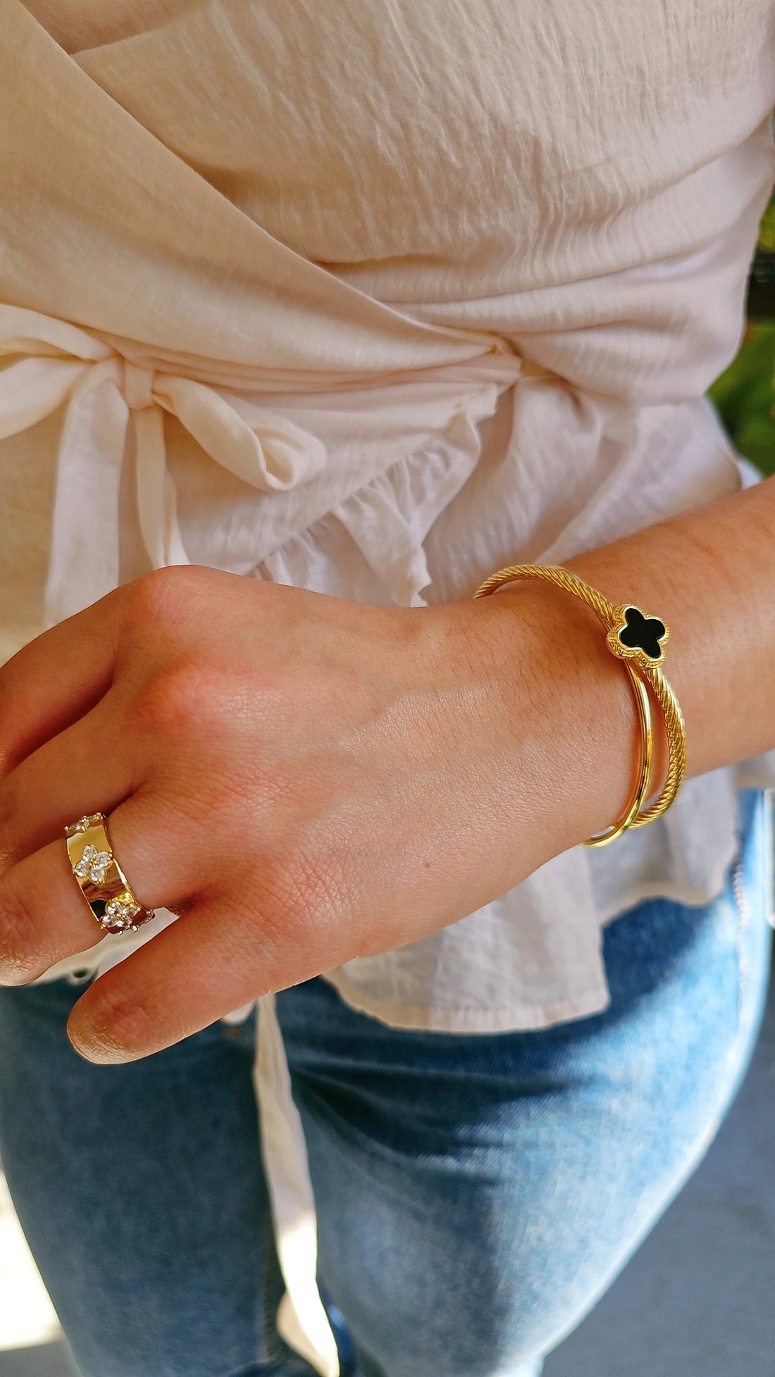 Black Clover Gold Bangle