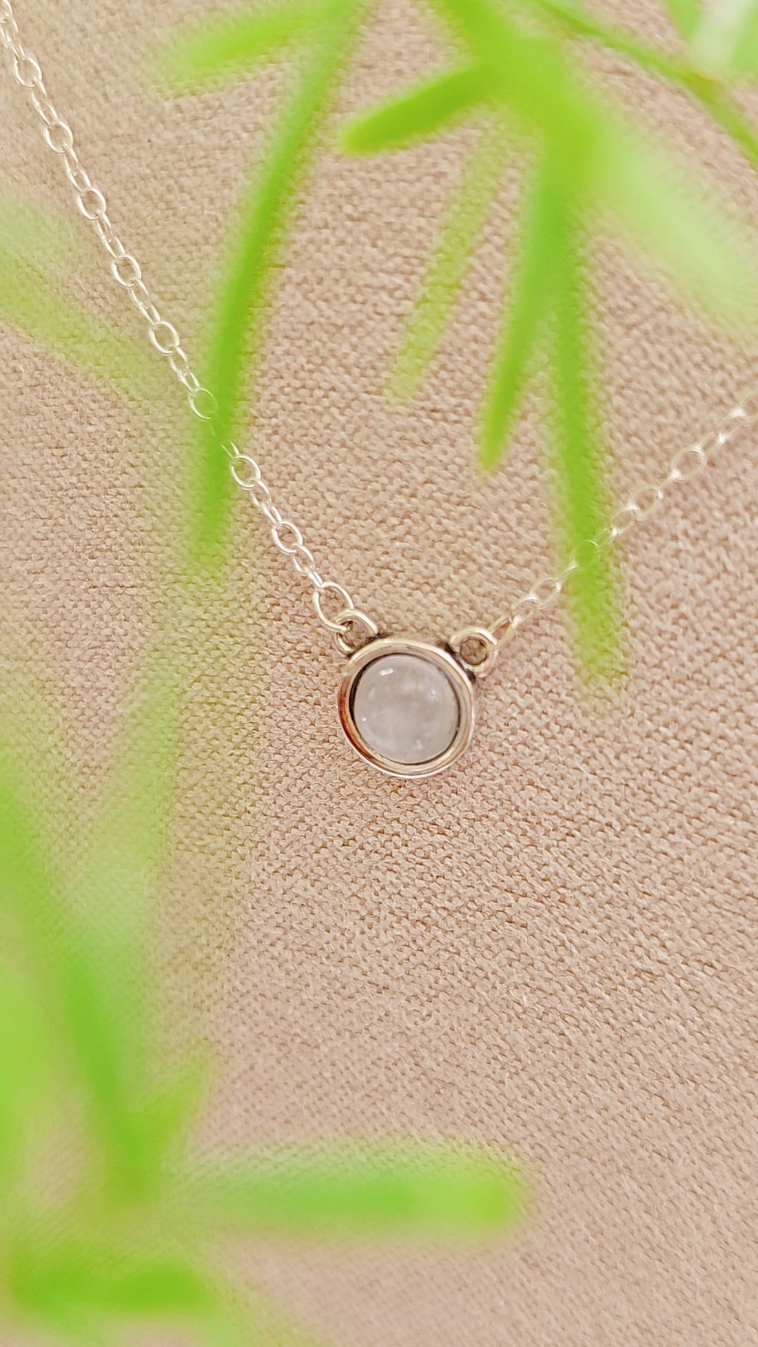 Moonstone Dainty Pendant Necklace