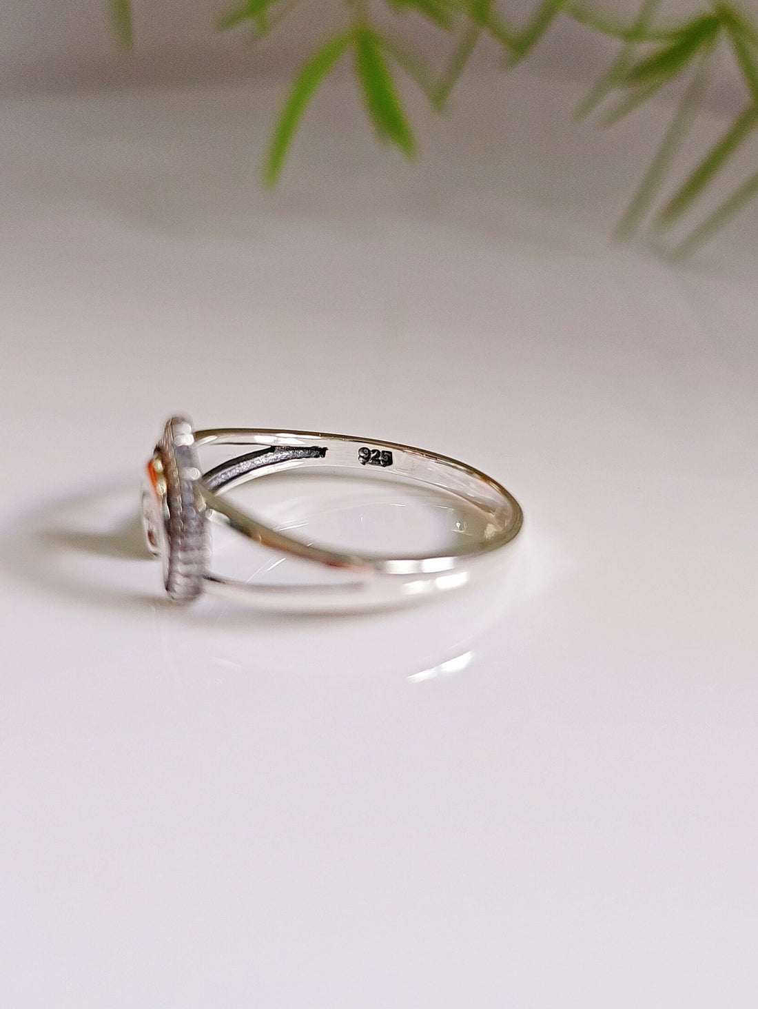 Crescent Beaded Moon Ring