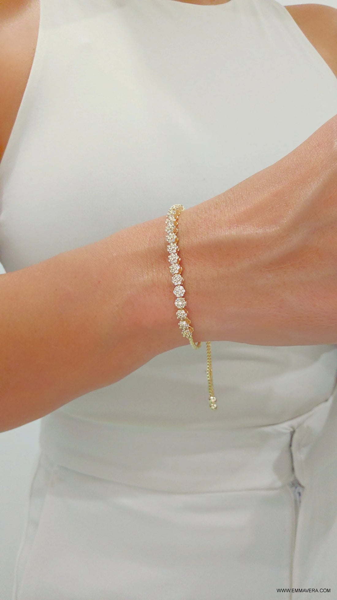 Dainty Gold Slider Bracelet