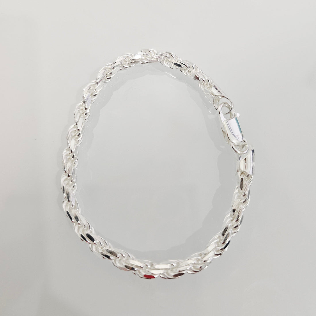 Sterling Silver 925 Rope Chain Bracelet