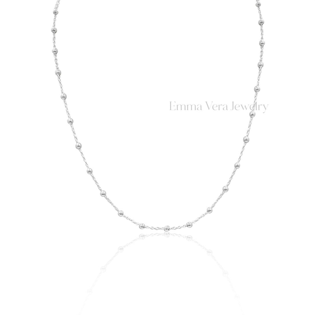 Beaded Choker Chain Necklace