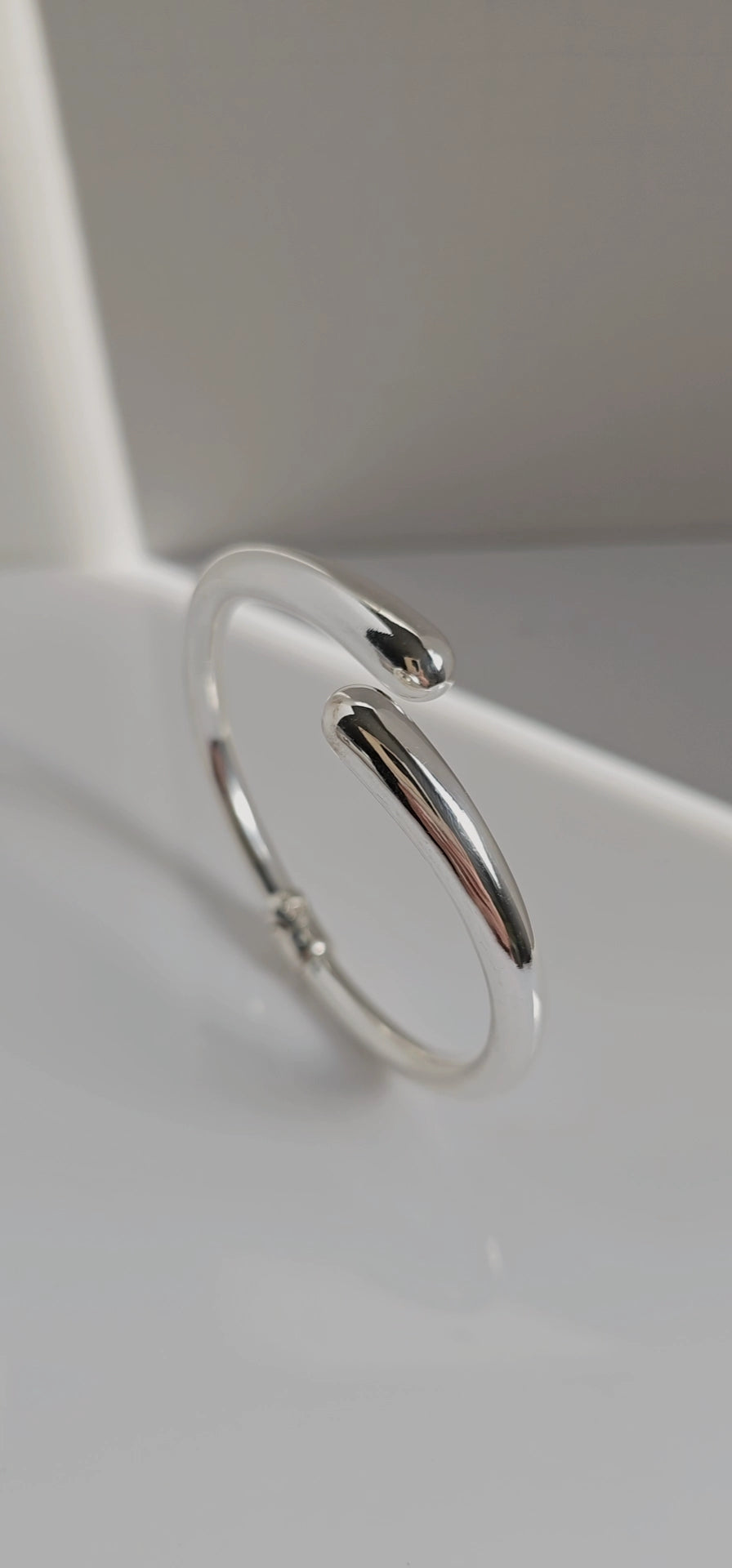 925 Chunky Paddle Sterling Silver Bangle