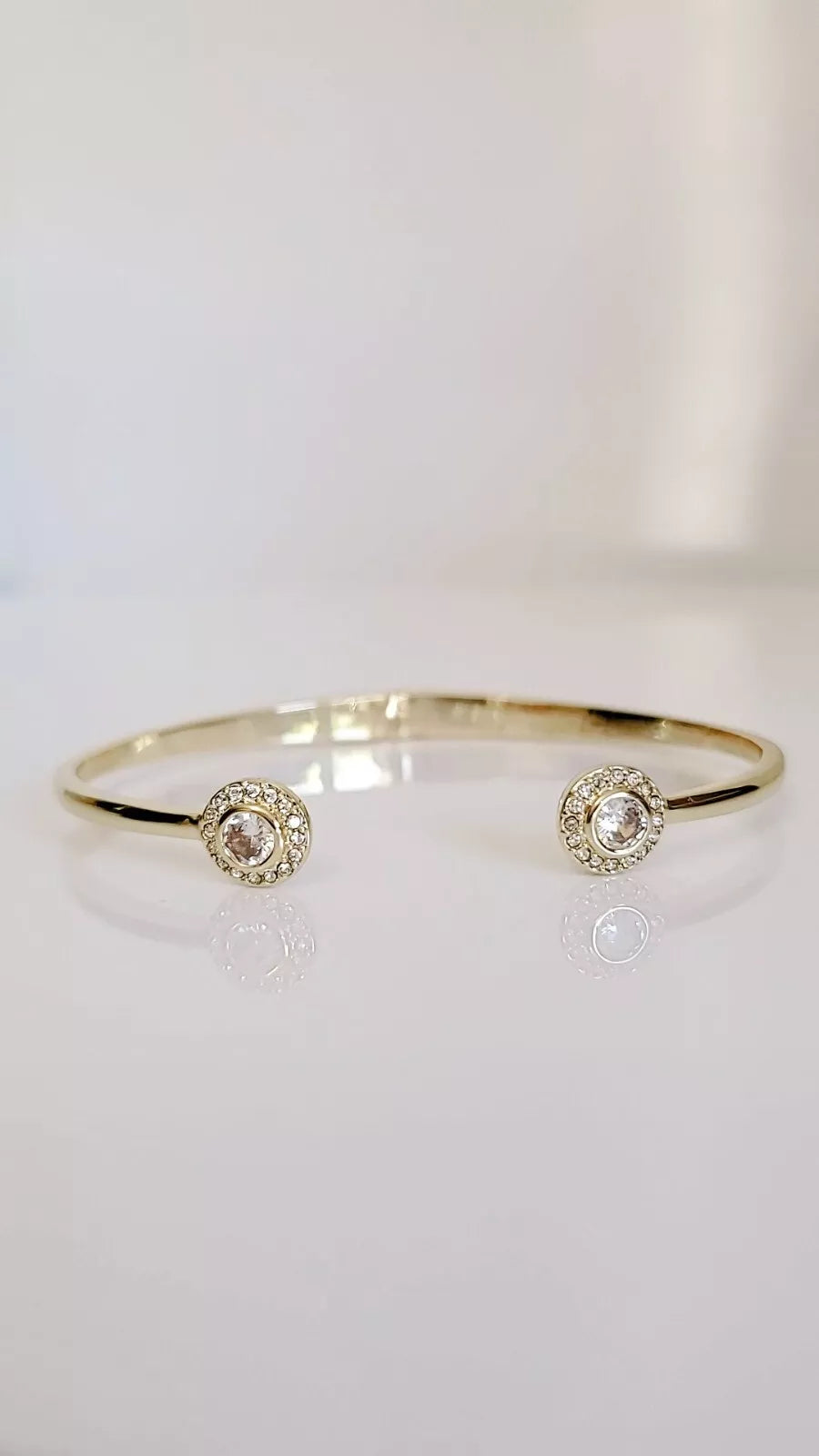 14K Gold Plated Open Dainty Bangle