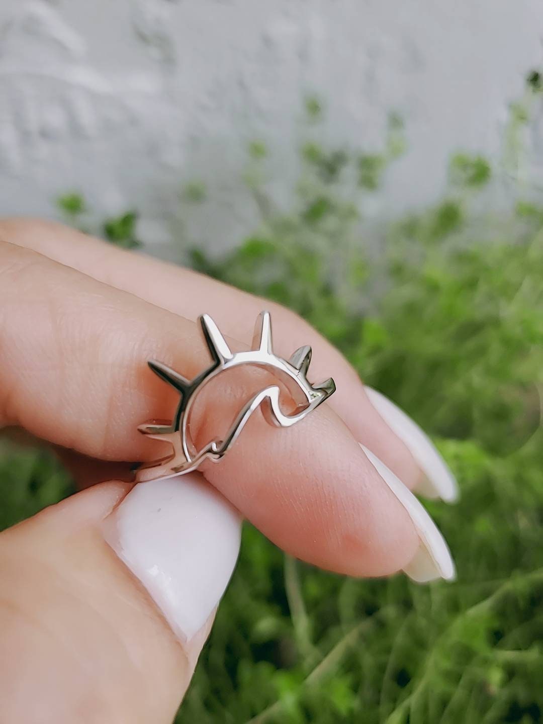 Sun Wave Sterling Silver Ring