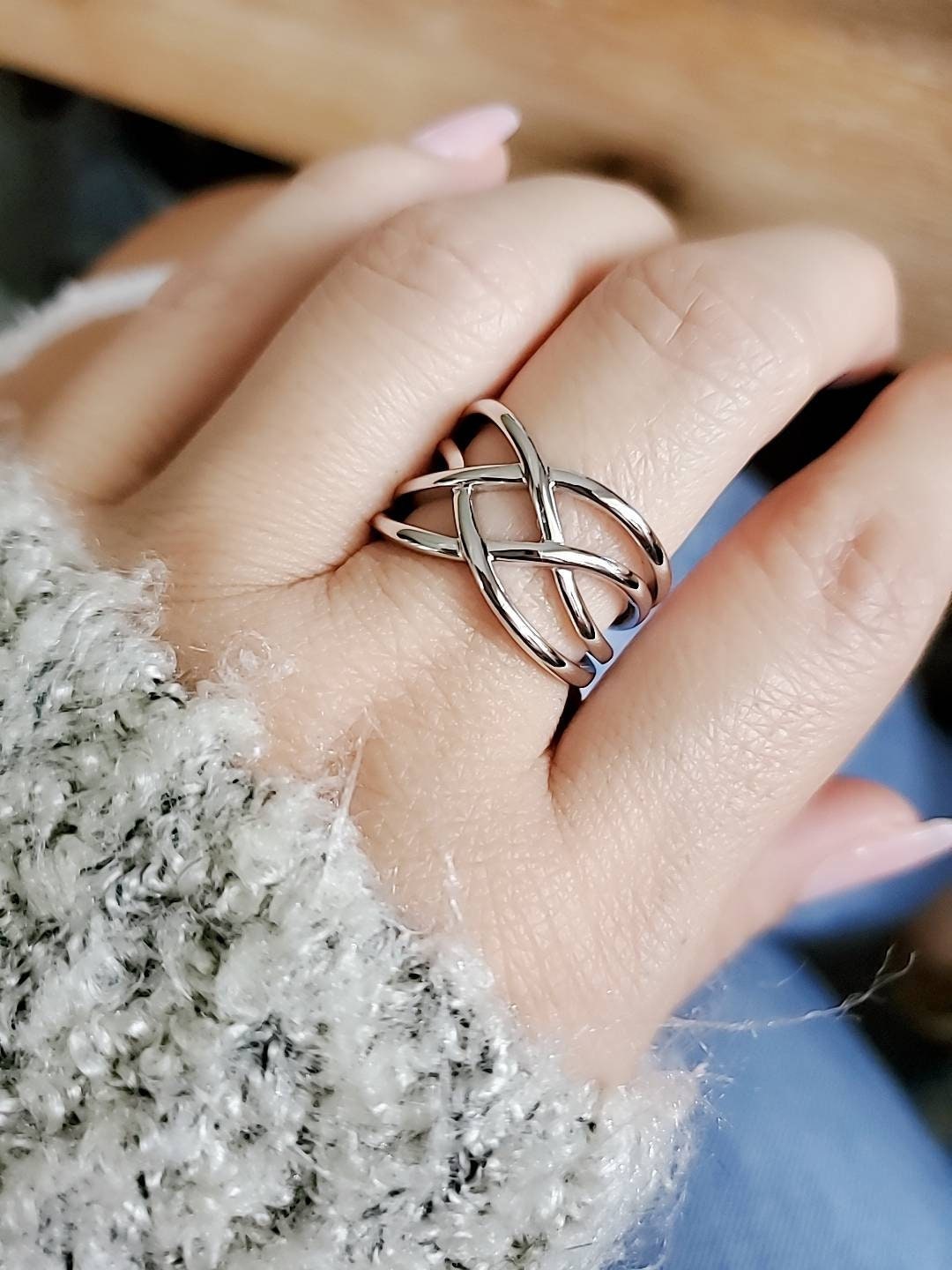 Solid Sterling Silver Bold Ring